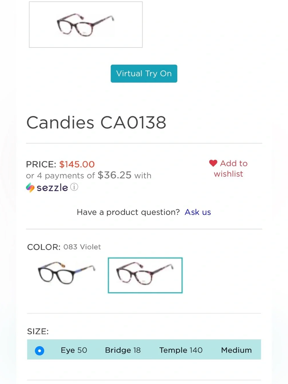 Candie’s tortoise shell / Tokyo eyeglasses frames